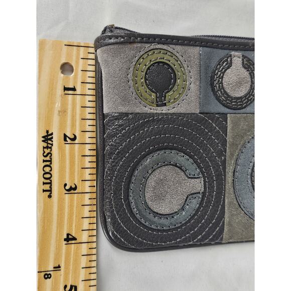 COACH RARE MIA MADISON INLAID SIGNATURE C PATCHWORK LEATHER WRISTLET - Picture 5 of 6